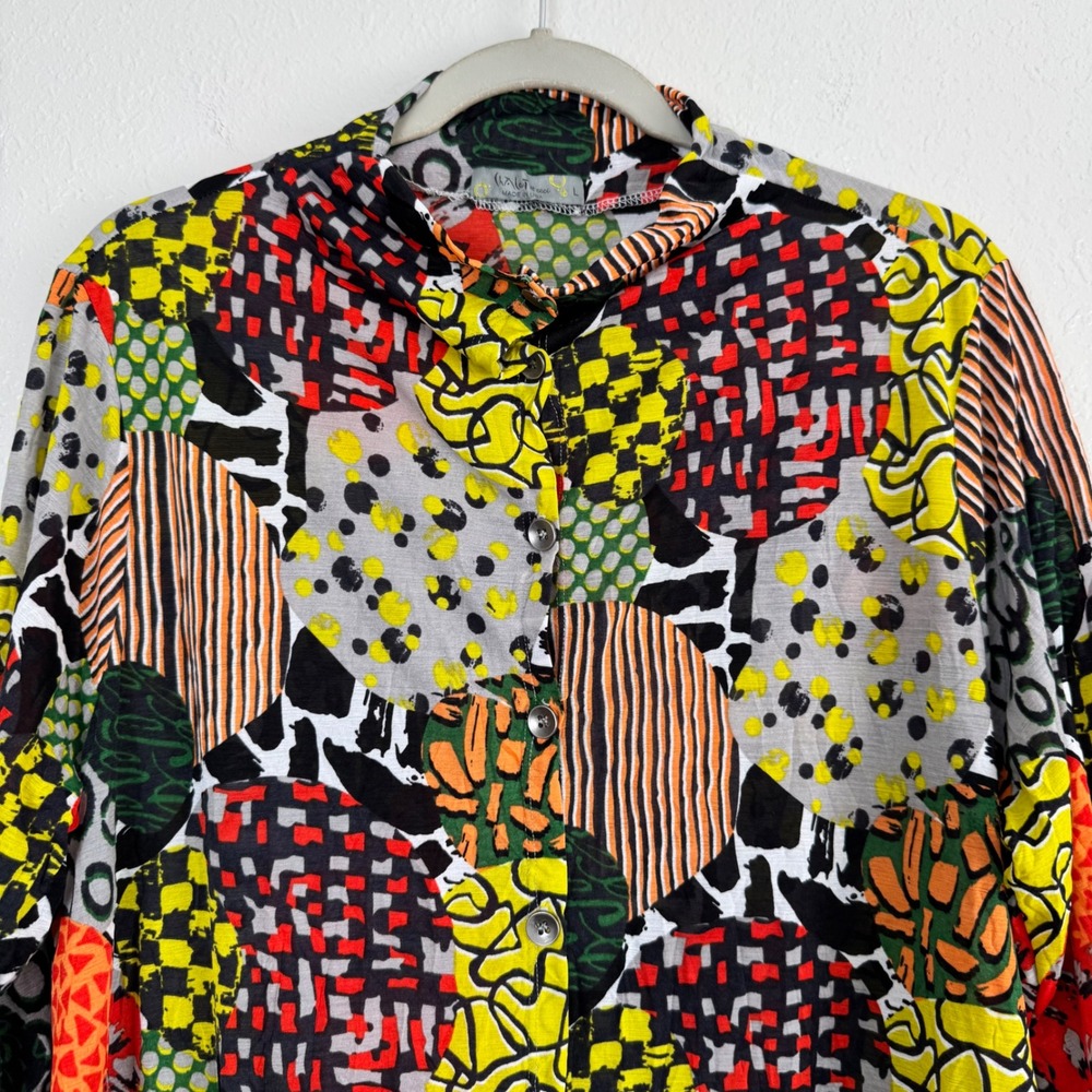 Chalet et Ceci patchwork asymmetrical long sleeve… - image 3